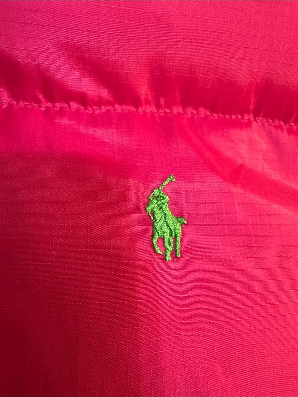 Ralph Lauren Girls XL 16 Down Puffer Jacket Pink Hooded Coat
